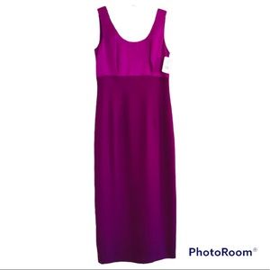 Maggy London Pink Formal Dress Size 6 Wedding Prom NWT Floor Length Color Block